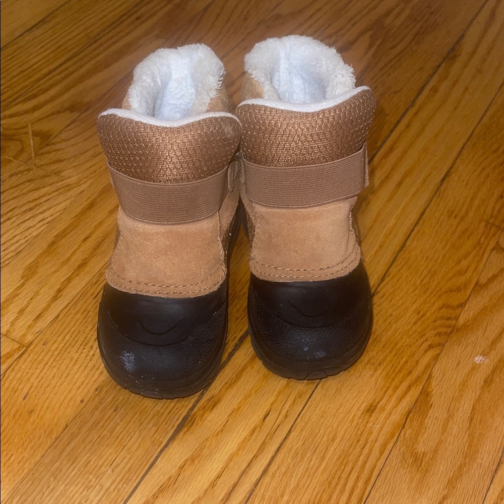 Kids Brown and Black Winter Boots
